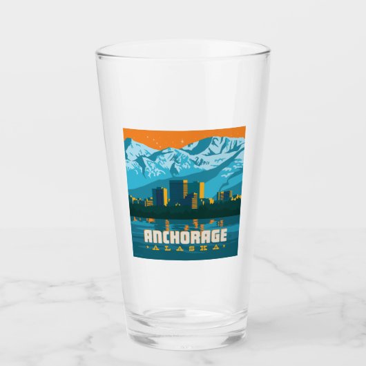 Anchorage, Alaska Glas (Voorkant)