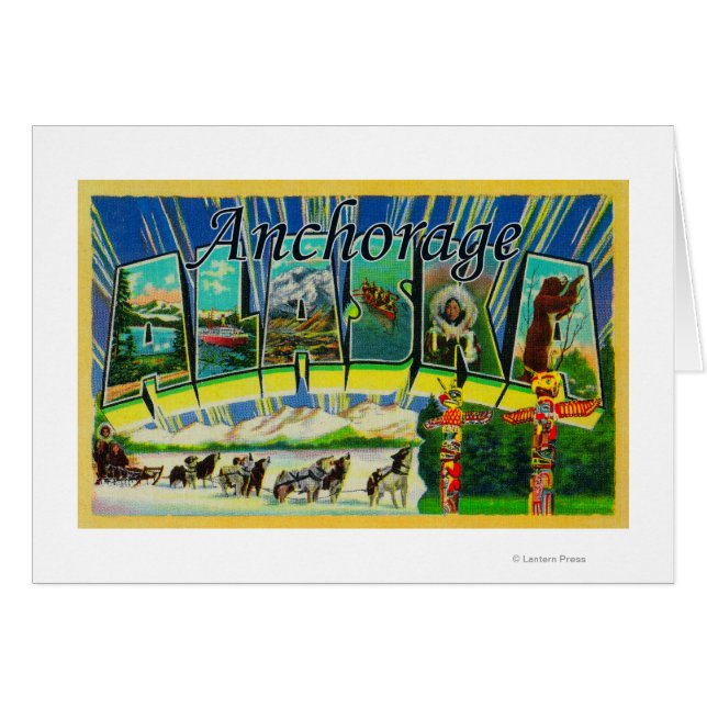 Anchorage, Alaska - Grote letterscènes (Voorkant Horizontaal)