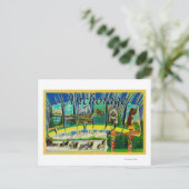 Anchorage, Alaska - Grote letterscènes Briefkaart (Staand voorkant)