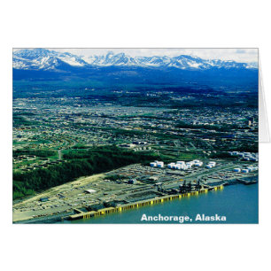 Anchorage Alaska luchtfoto kaart