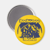 Anchorage Alaska Magneet (Voorkant / Achterkant)