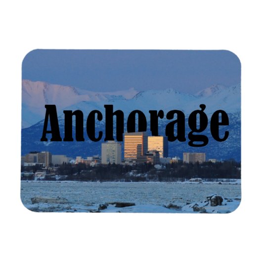 Anchorage Alaska Magnet Magneet (Horizontaal)
