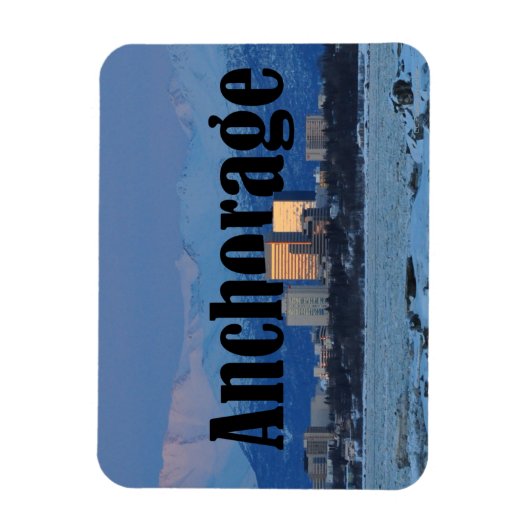 Anchorage Alaska Magnet Magneet (Verticaal)