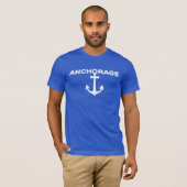 Anchorage - Alaska Mannen Football T-Shirt. T-shirt (Voorkant volledig)