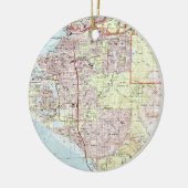 Anchorage Alaska Map (1994) Keramisch Ornament (Links)