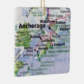 Anchorage Alaska Map Keramisch Ornament (Rechts)