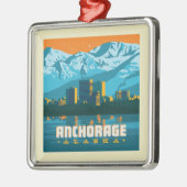 Anchorage, Alaska Metalen Ornament (Links)