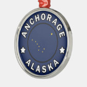 Anchorage Alaska Metalen Ornament (Links)