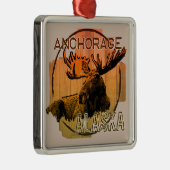 Anchorage Alaska oranje eland ornament (Rechts)