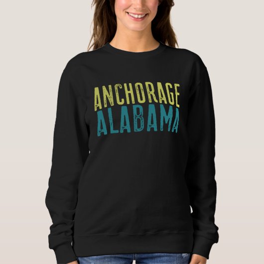 Anchorage Alaska Pacifische kust Gestapeld  1 Trui (Voorkant)