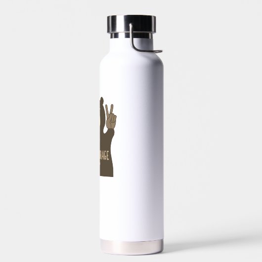 Anchorage Alaska Peace Beer Waterfles (Links)