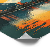 Anchorage, Alaska Poster - Prachtige stad Uitzicht (Hoek)