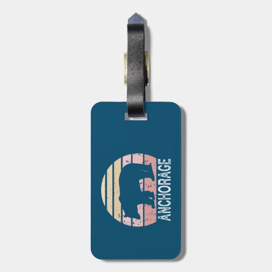 Anchorage Alaska Retro Beer Bagagelabel (Achterkant verticaal)