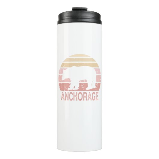 Anchorage Alaska Retro Beer Thermosbeker (Voorkant)