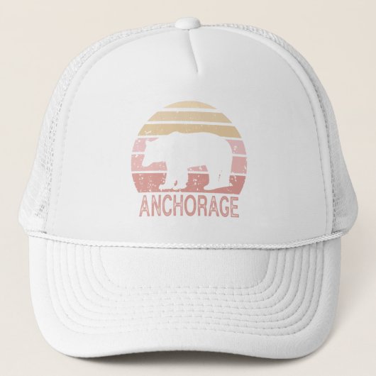Anchorage Alaska Retro Beer Trucker Pet (Voorkant)