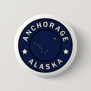 Anchorage Alaska Ronde Button 5,7 Cm