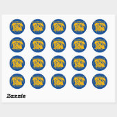 Anchorage Alaska Ronde Sticker (Vel)