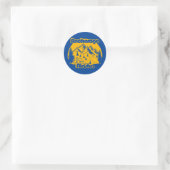 Anchorage Alaska Ronde Sticker (Tas)