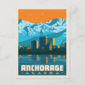 Anchorage, Alaska | Save the date Aankondigingskaart (Voorkant)