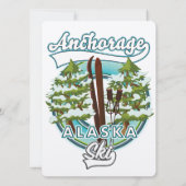 Anchorage Alaska Ski logo (Achterkant)