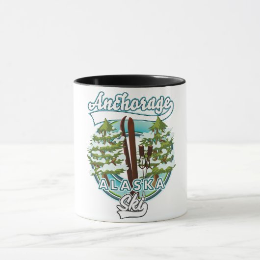 Anchorage Alaska Ski logo Mok (Midden)