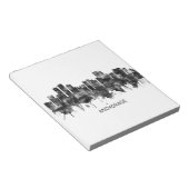 Anchorage Alaska skyline BW Notitieblok (Schuin)