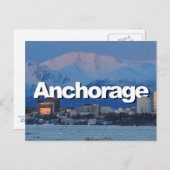 Anchorage Alaska Skyline met Anchorage in de Sky Briefkaart (Voorkant / Achterkant)