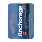 Anchorage Alaska Skyline met Anchorage in the Sky Magneet (Verticaal)