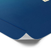 Anchorage Alaska skyline met bergen en water Poster (Hoek)