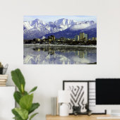 Anchorage Alaska Skyline Poster (Thuiskantoor)