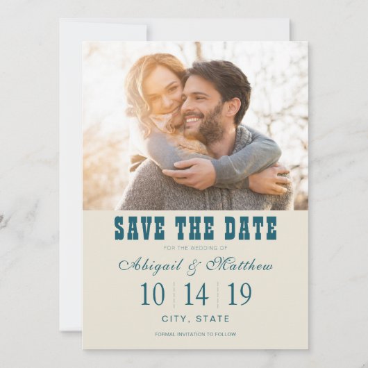 Anchorage, Alaska | Sla de datum op - Foto Save The Date (Achterkant)