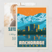Anchorage, Alaska | Sla de datum op - Foto Save The Date (Voorkant / Achterkant)