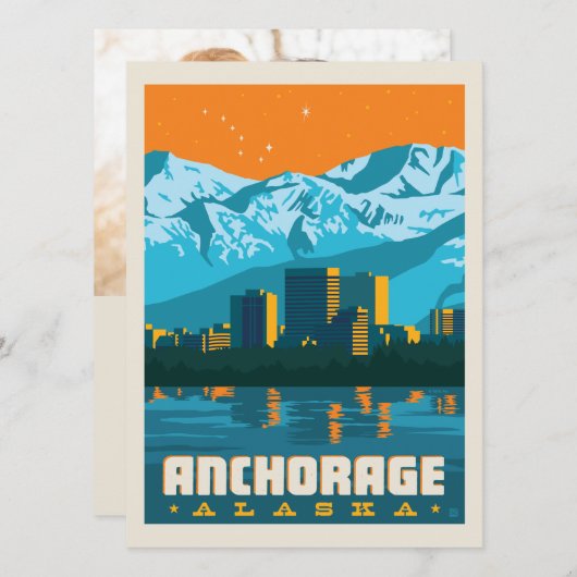 Anchorage, Alaska | Sla de datum op - Foto Save The Date (Voorkant / Achterkant)