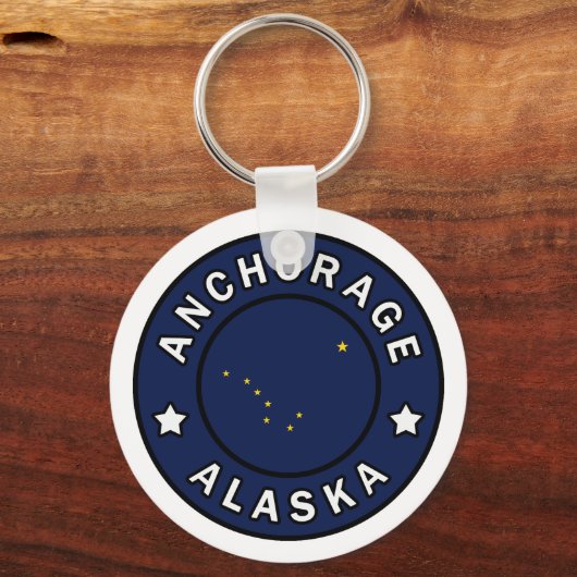 Anchorage Alaska Sleutelhanger (Voorkant)
