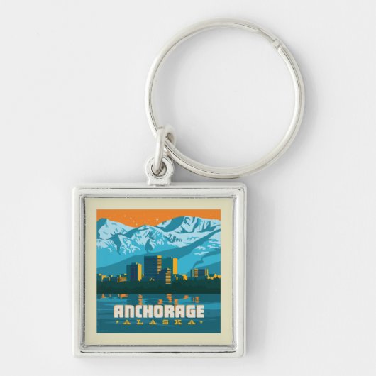 Anchorage, Alaska Sleutelhanger (Voorkant)