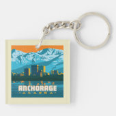 Anchorage, Alaska Sleutelhanger (Achterkant)