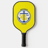 Anchorage (Alaska) Stadsvlag Pickleball Paddle (Achterkant)