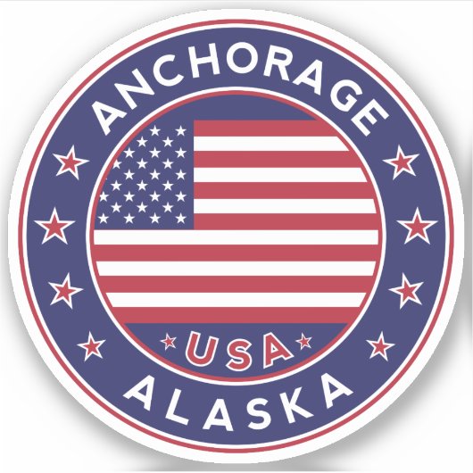 Anchorage, Alaska sticker (Voorkant)