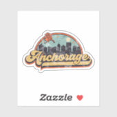 Anchorage, Alaska Sticker (Vel)