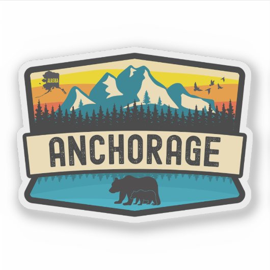 Anchorage, Alaska Sticker (Voorkant)