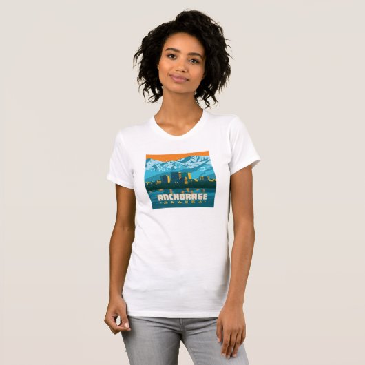 Anchorage, Alaska T-shirt (Voorkant volledig)