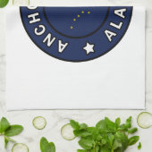 Anchorage Alaska Theedoek (Gevouwen)