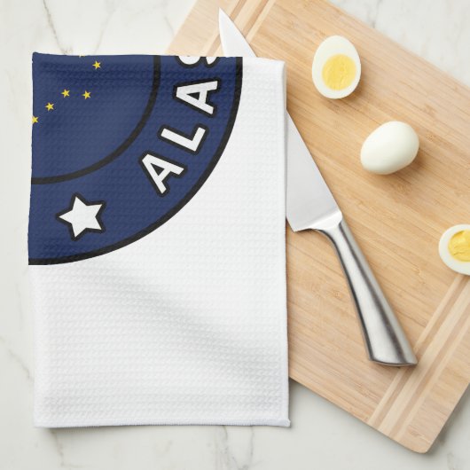 Anchorage Alaska Theedoek (Quarter Fold)