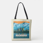 Anchorage, Alaska Tote Bag (Achterkant)