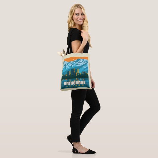 Anchorage, Alaska Tote Bag (Op model)