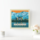 Anchorage, Alaska Vierkante Klok (Huis)