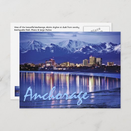 Anchorage, Alaska, VS Briefkaart (Voorkant / Achterkant)