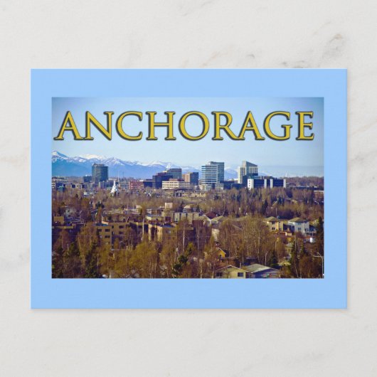 Anchorage, Alaska, VS Briefkaart (Voorkant)