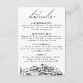 Anchorage Bruiloft Details Behuizing Kaart (Voorkant)