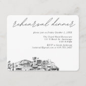 Anchorage Bruiloft Elegante repetitie Diner Informatiekaartje (Voorkant)